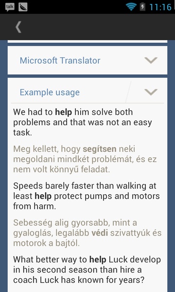 Hungarian English Translator - Preview 1
