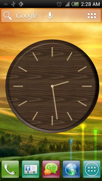 Analog Clock - Wood Theme 2 - Preview 1