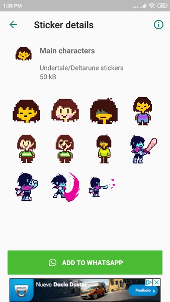 Undertale & Deltarune Stickers for WhatsApp - Preview 2