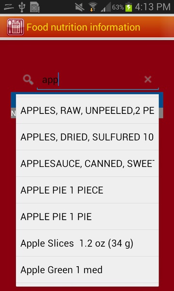 Food nutrition information - Preview 3