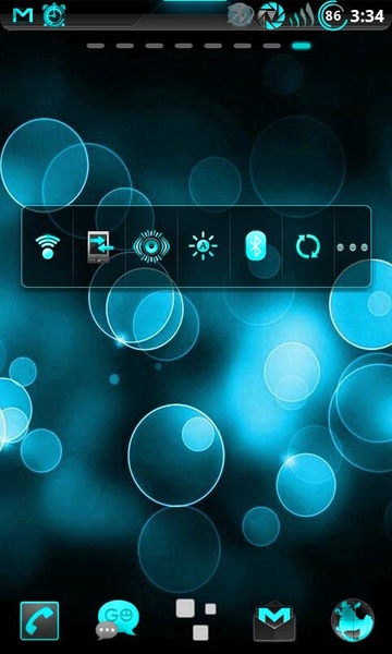 GOWidget ElectricCyan Theme by TeamCarbon - Preview 4