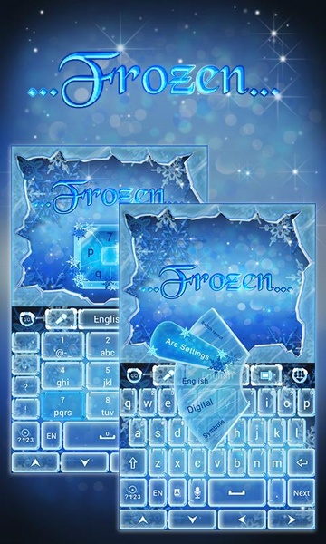 Frozen GO Keyboard Theme - Preview 5