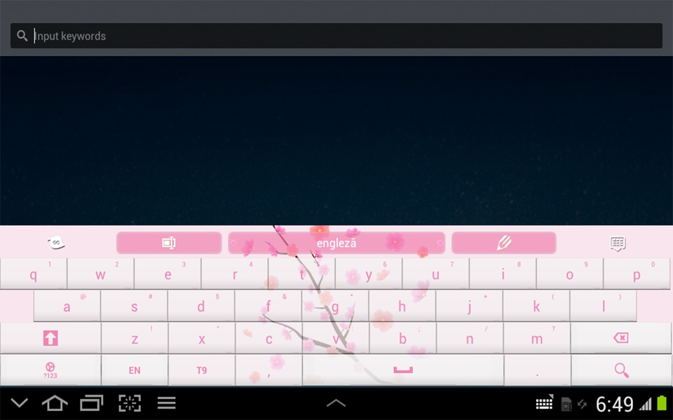 Pink Flowers GO Keyboard - Preview 14
