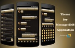 SMS Messages Gloss GoldBlack screenshot 6