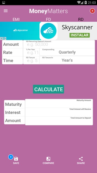 EMI Calculator + FD & RD - Preview 9