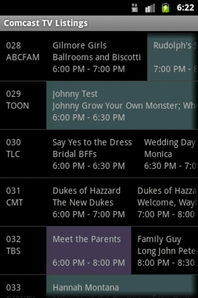 Comcast TV Listings - Preview 2