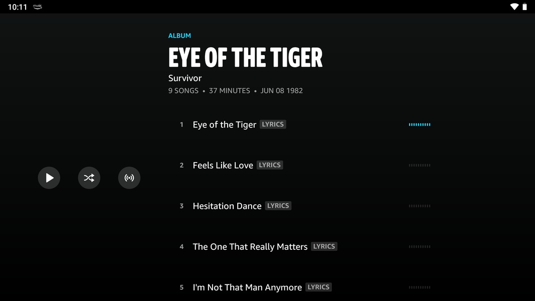 Amazon Music (Android TV) - Preview 1