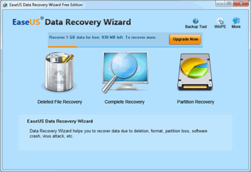 EaseUS Data Recovery Wizard Free para Windows - Baixe