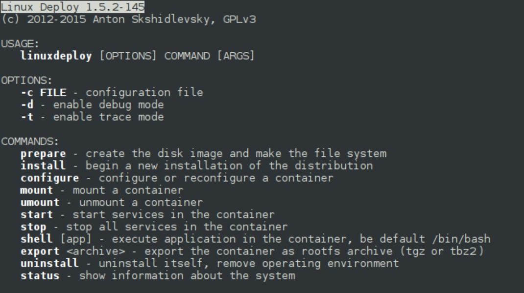 Linux Deploy - Preview 1