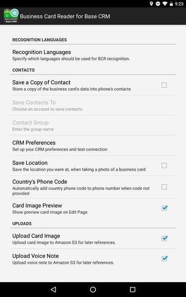 Business Card Reader for Base CRM - Preview 3