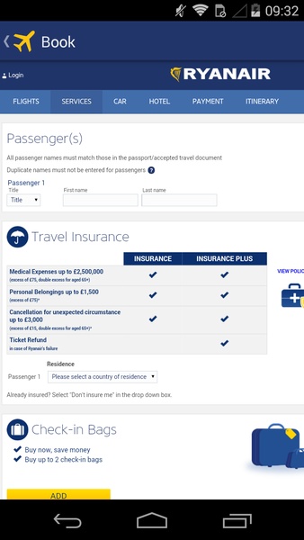 Ryanair Offers - Find and Book - Preview 1