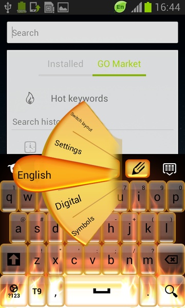 Fire Keyboard GO Theme - Preview 4