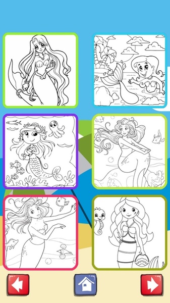 Mermaid Coloring - Preview 4