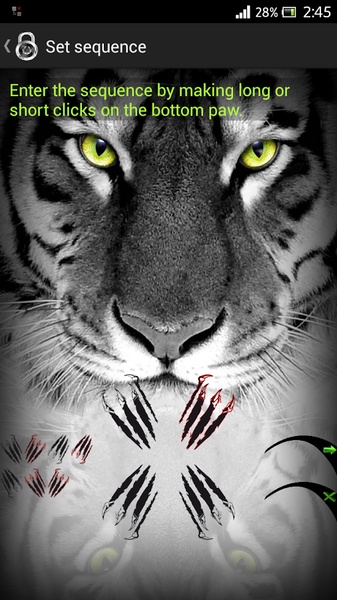Tiger Sequence Screen Lock - Preview 9