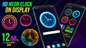 Digital Clock Neon Wallpapers screenshot 8