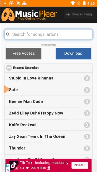 MusicPleer - Free Online Music App - Preview 3