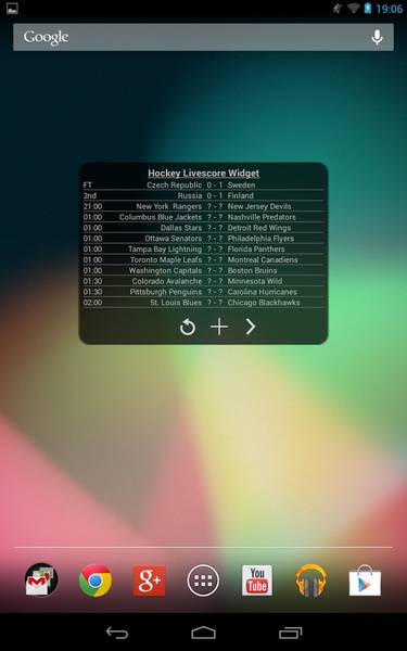 Hockey Livescore Widget - Preview 4
