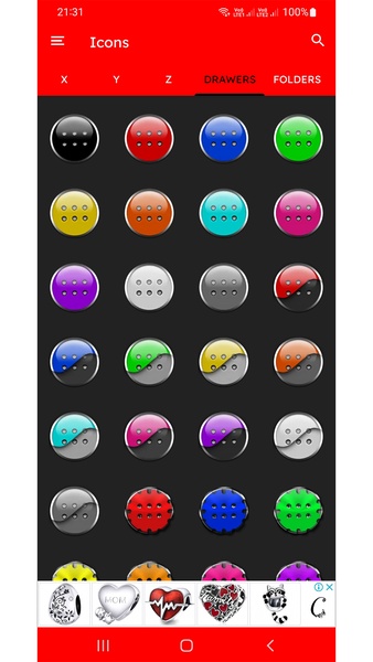 Colorful Glass Orb Icon Pack Free - Preview 1