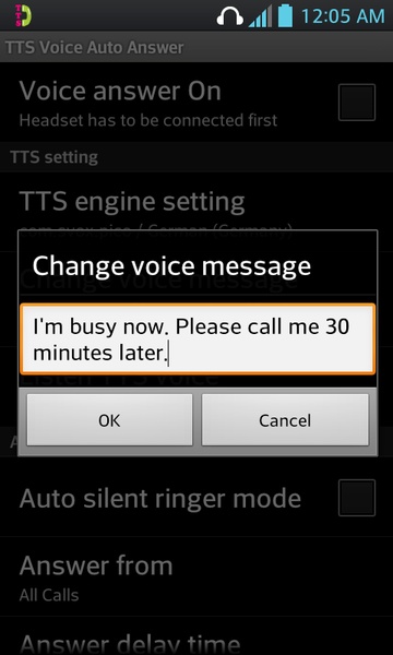 TTS Voice Auto Answer - Preview 3