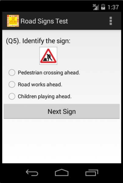 Road Signs Test - Preview 3