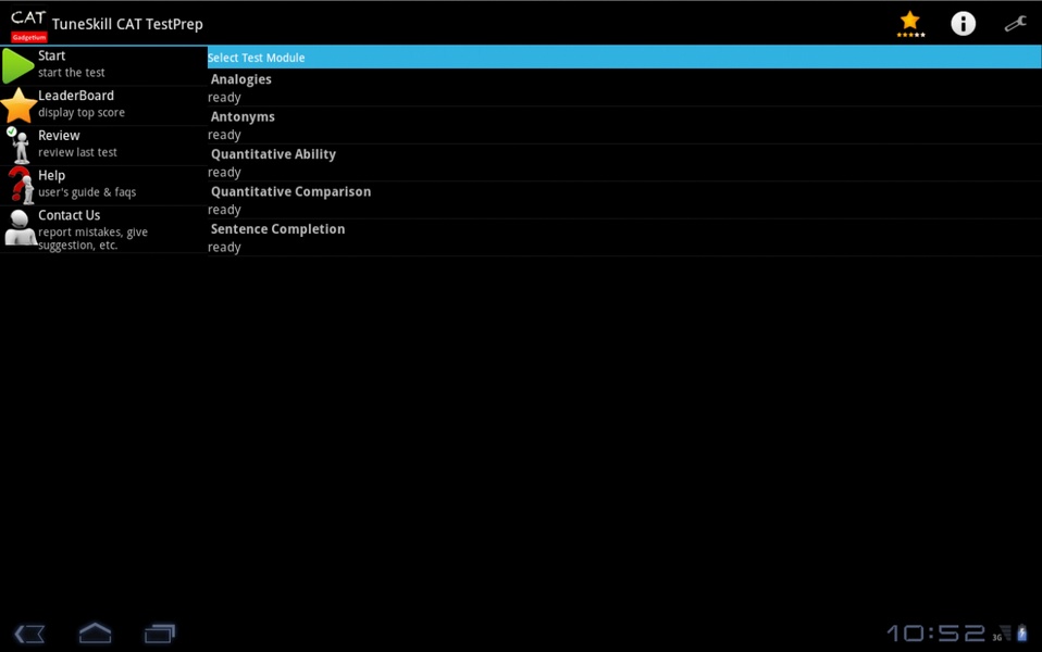 TuneSkill CAT TestPrep - Preview 1