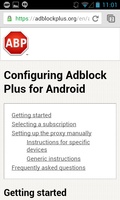Adblock Plus for Android screenshot 1