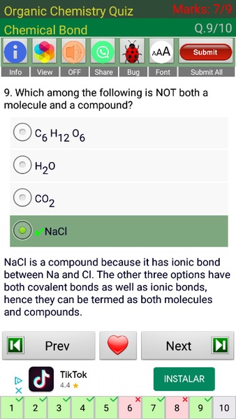 Organic Chemistry Quiz - Preview 3