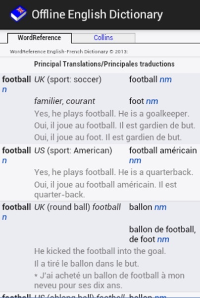 Offline English Dictionary - Preview 4