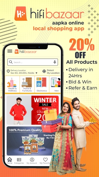 Hifibazaar Local Shopping App - Preview 1