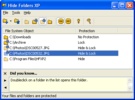 Hide Folders XP screenshot 1