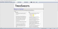 Treesheets screenshot 1