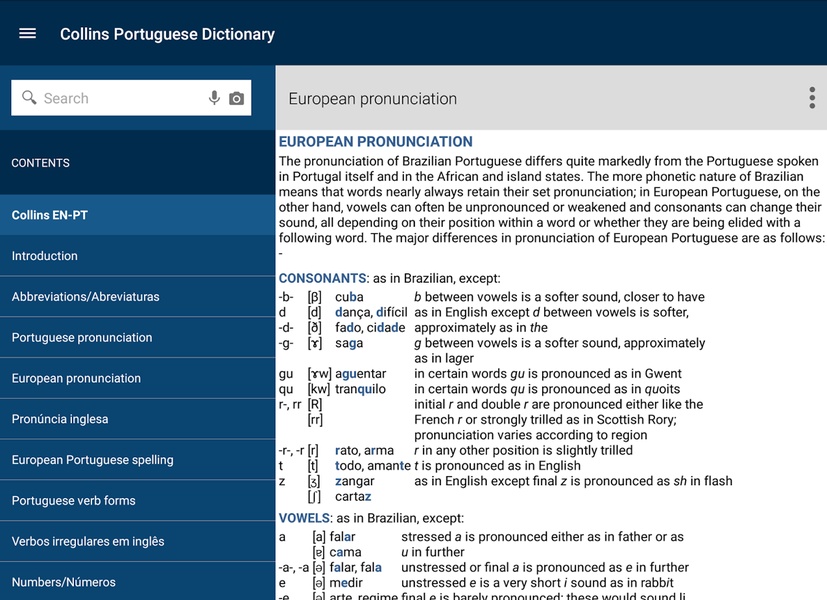 Collins Portuguese Dictionary - Preview 2