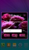 GO SMS Neon Roses Theme screenshot 1