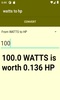 watts to hp converter screenshot 4