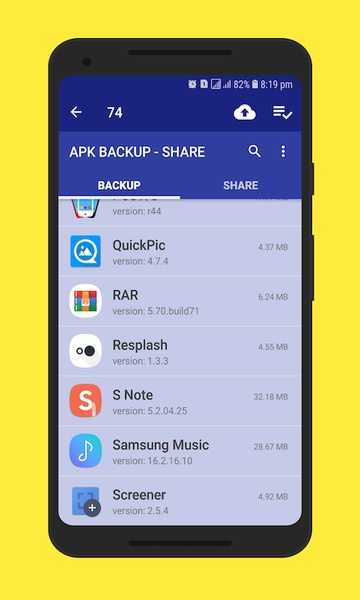 APK Backup - Share - Preview 1