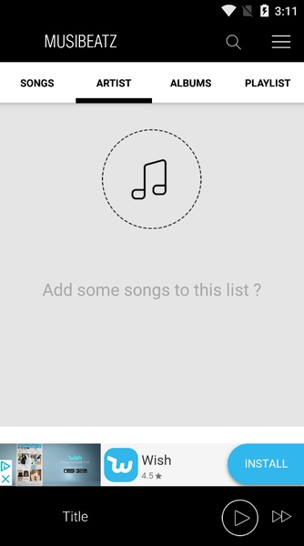 Advance Music Player - Preview 1