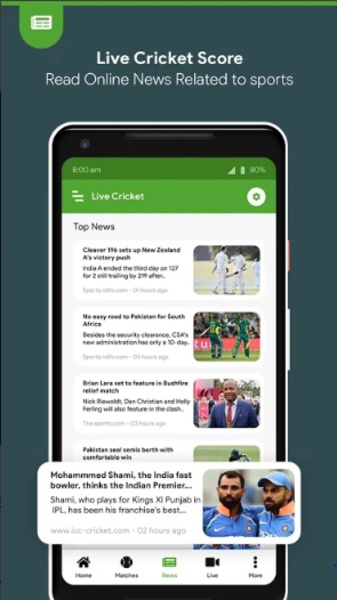 Live Cricket Score - Preview 1