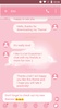 SMS Messages Pink Cloud Theme screenshot 5
