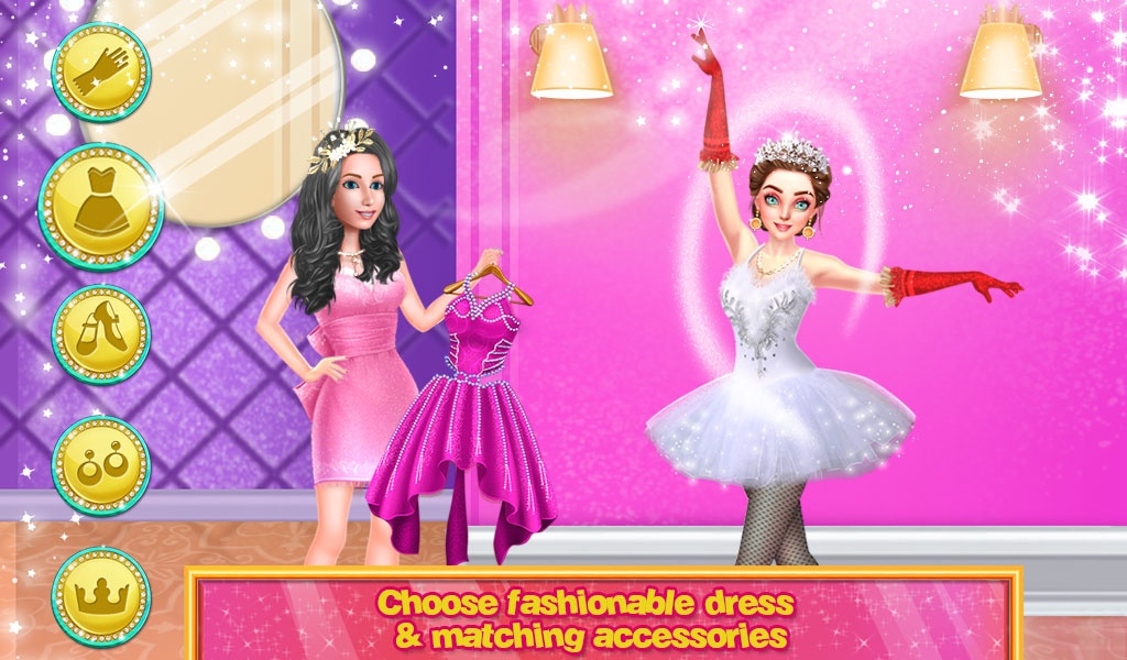 Beautiful Ballerina Girl Salon Stylish Dressup - Preview 3