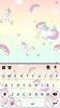 Unicorn Doodle Keyboard Backgr screenshot 1