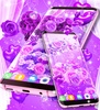 Purple rose live wallpaper screenshot 1