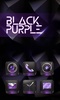 Black Purple GO Launcher Theme screenshot 5