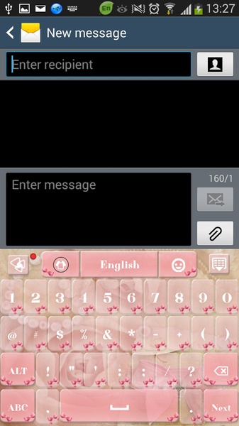 GO Keyboard Pretty Bow Theme - Preview 8
