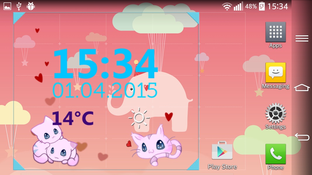 Kitty Weather Clock - Preview 2