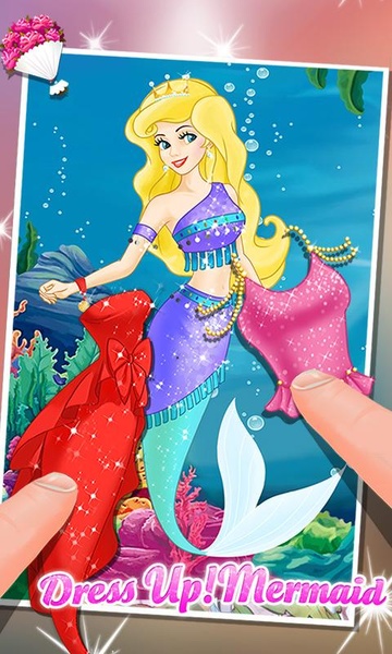 fitted lace wedding dress Princess Mermaid Dress Up Games main image 0