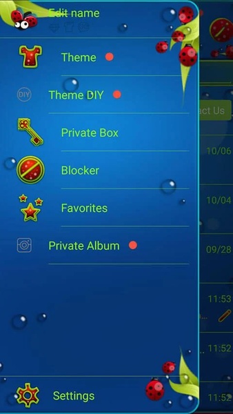 GO SMS Ladybug - Preview 4