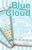 SMS Messages Blue Cloud Theme screenshot 2