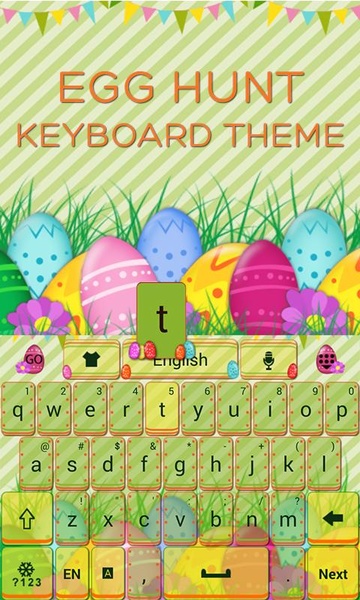 Egg Hunt Keyboard Theme - Preview 2