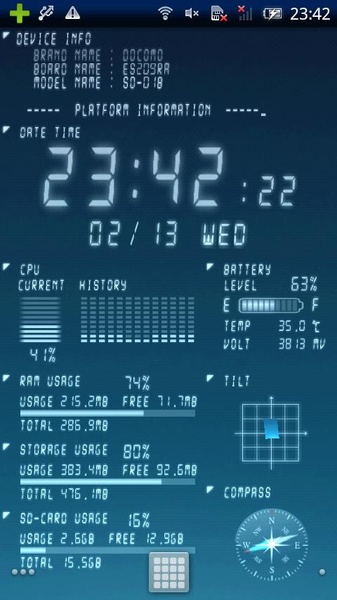 Device Info Live WallPaper - Preview 1