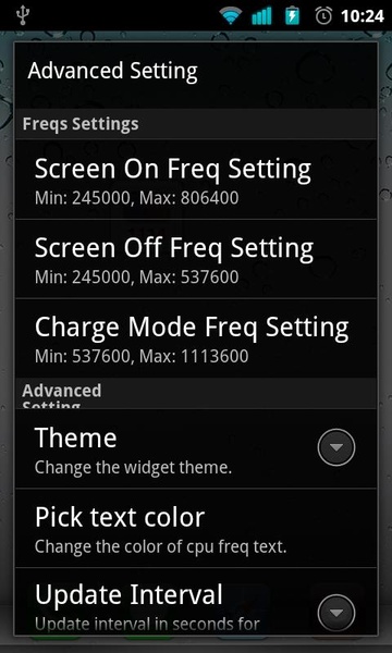 OverclockWidget - Preview 2